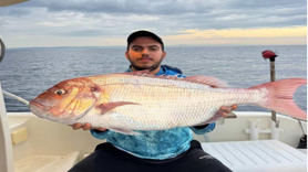 Balıkçılar 12 kilogramlık mercan balığı yakaladı