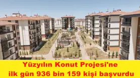 Yüzyılın Konut Projesi'ne  ilk gün 936 bin 159 kişi başvurdu