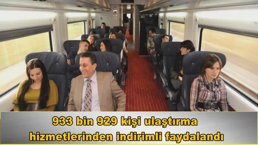 933 bin 929 kişi ulaştırma  hizmetlerinden faydalandı