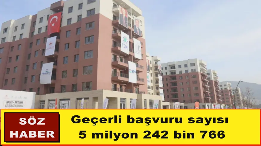 Geçerli başvuru sayısı 5 milyon 242 bin 766
