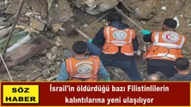  İsrail'in öldürdüğü bazı Filistinlilerin  kalıntılarına yeni ulaşılıyor