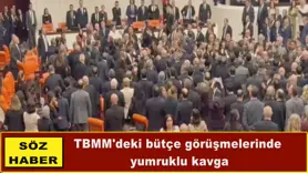 TBMM'deki bütçe görüşmelerinde  yumruklu kavga