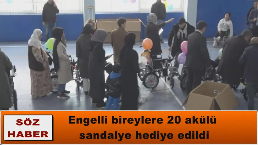 Engelli bireylere 20 akülü  sandalye hediye edildi