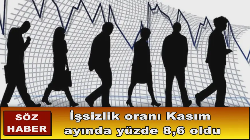 İşsizlik oranı Kasım  ayında yüzde 8,6 oldu