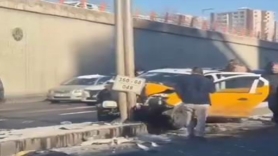 Buzlanma kazayı beraberinde getirdi