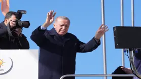 ERDOĞAN, SALON ÖNÜNDEKİ KALABALIĞA SESLENDİ