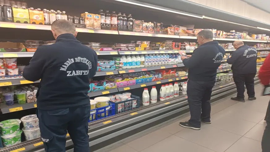 Mardin'de marketlere denetim 