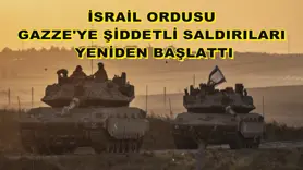İsrail ordusu Gazze'ye şiddetli saldırıları yeniden başlattı