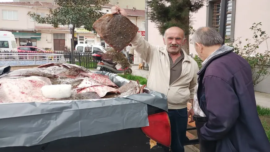 Kaçak avlanan 200 kalkan balığı vatandaşlara dağıtıldı