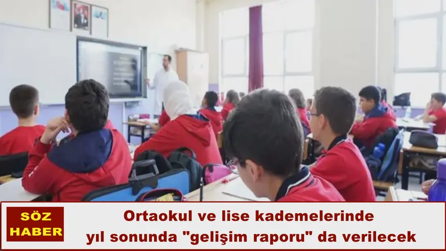 Ortaokul ve lise kademelerinde  yıl sonunda 