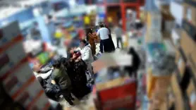 Markette kavga: Ortalık savaş alanına döndü