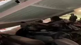 Dicle Üniversitesi'ndeki yurdun otopark çatısı çöktü