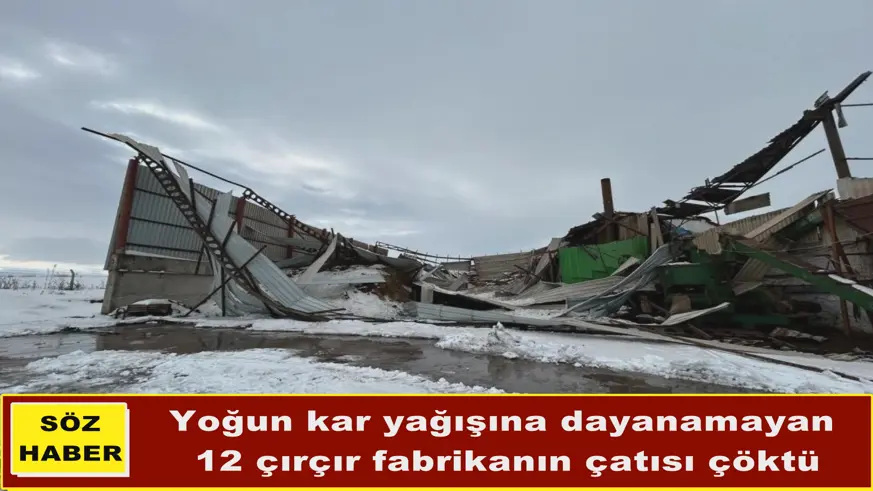 Diyarbakır'da 12 fabrikanın çatısı çöktü
