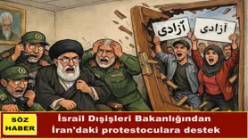 İran'daki protestoculara destek paylaşımları