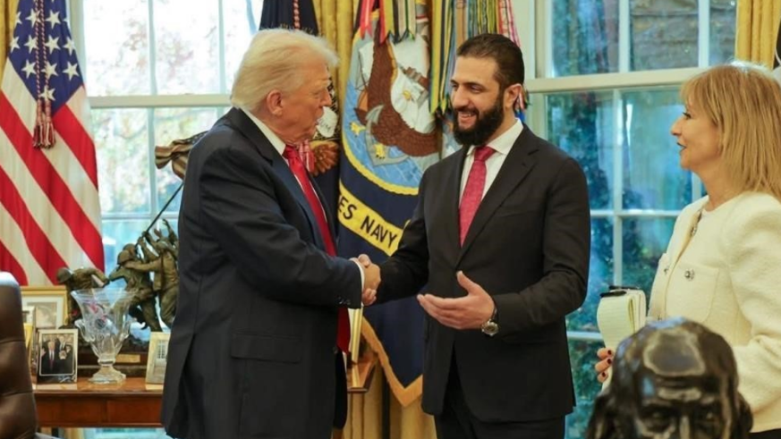 Eş-Şara ile ABD Başkanı Trump görüştü