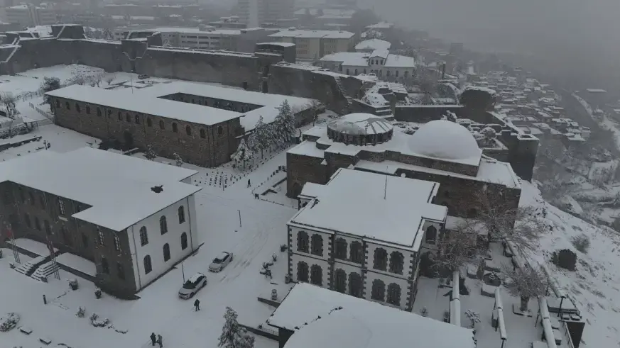 Karla oluşan kartpostal!