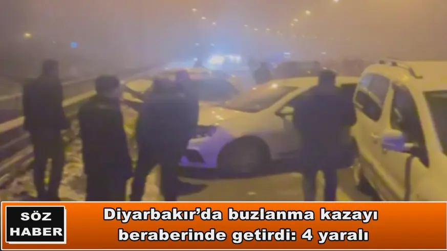 Diyarbakır’da buzlanma kazayı  beraberinde getirdi