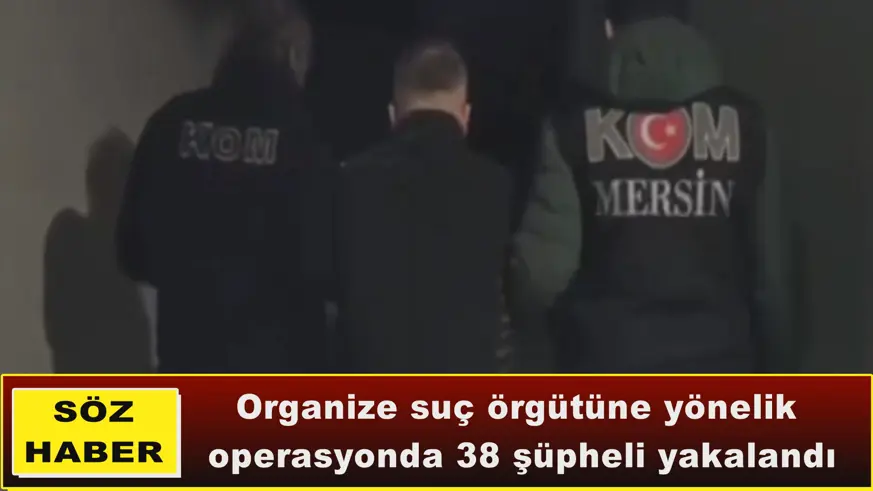 Organize suç örgütüne yönelik  operasyon
