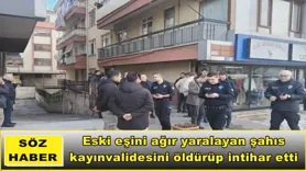 Eski eşini ağır yaralayan şahıs kayınvalidesini öldürüp intihar etti