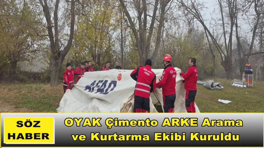 OYAK Çimento ARKE Arama ve Kurtarma Ekibi Kuruldu