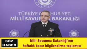 Milli Savunma Bakanlığı'nın  haftalık basın bilgilendirme toplantısı