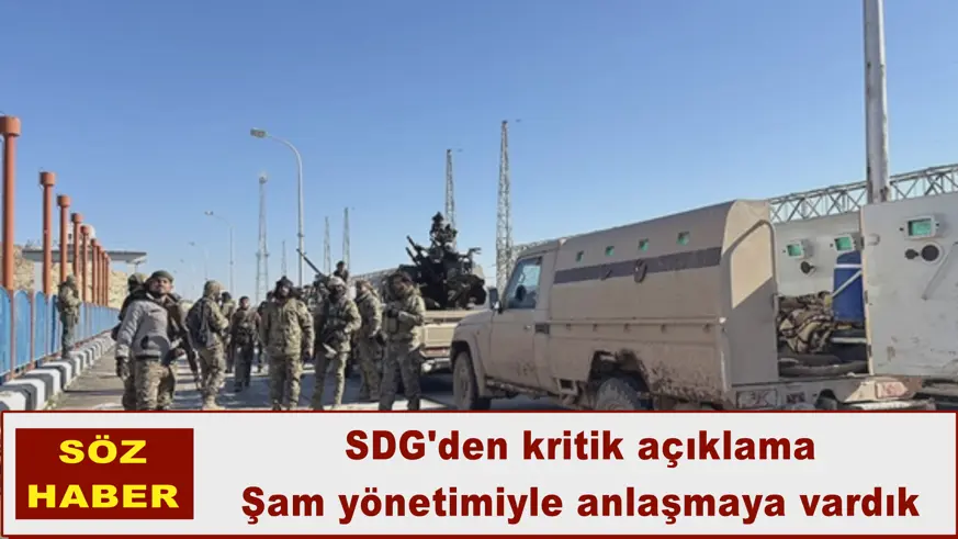 SDG'den kritik açıklama