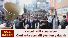 Yarıyıl tatili sona eriyor