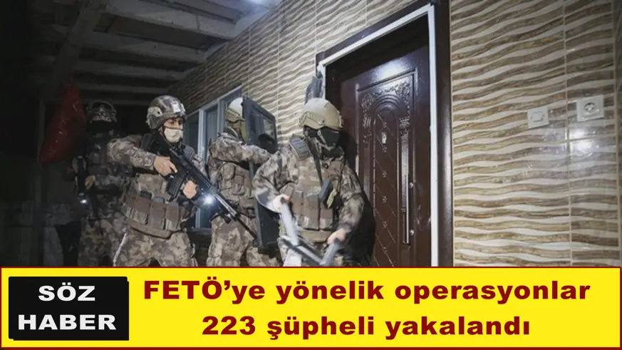 223 şüpheli yakalandı
