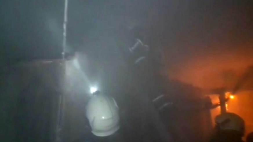 Çıkan yangında 40 güvercin telef oldu