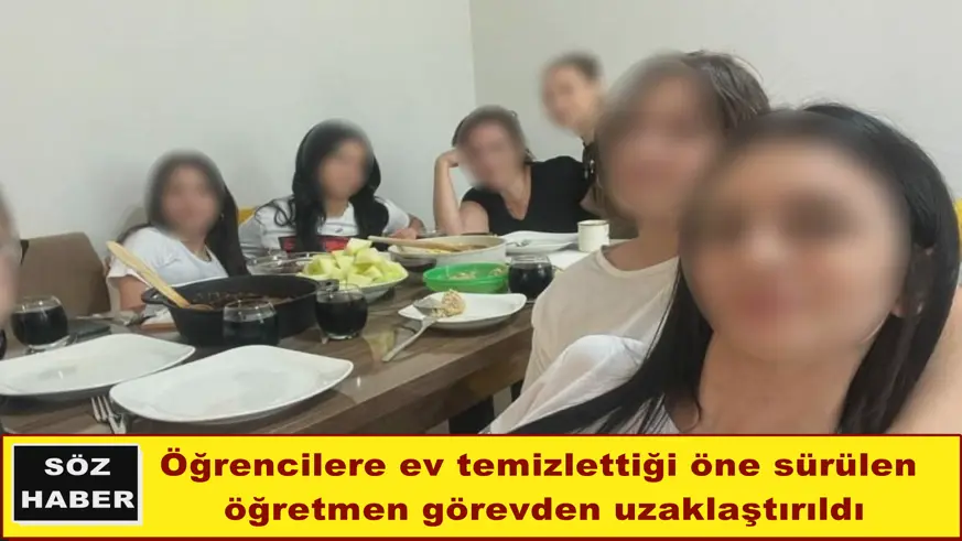 Öğrencilere ev temizlettiği öne sürülen  öğretmen görevden uzaklaştırıldı