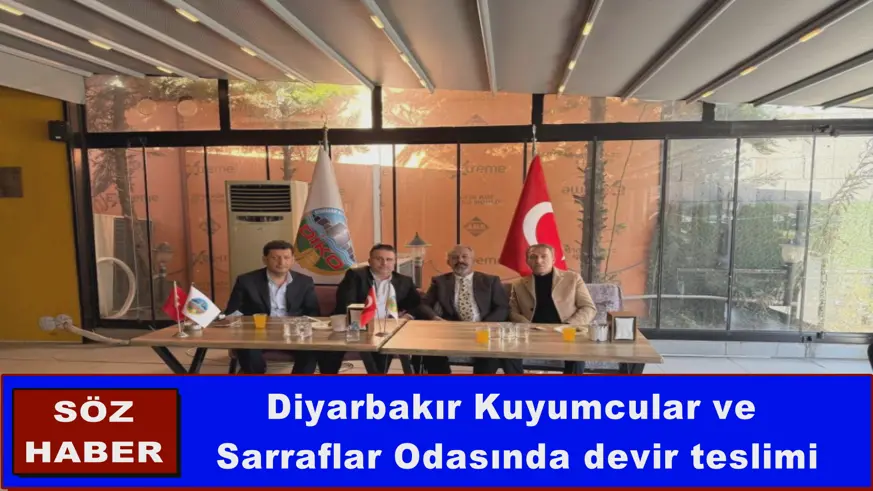 Diyarbakır Kuyumcular ve  Sarraflar Odasında devir teslimi