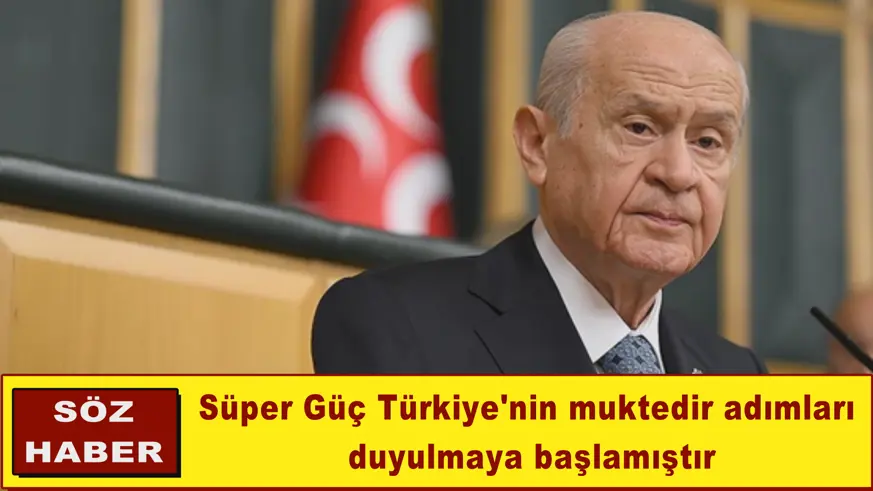 Süper Güç Türkiye'nin muktedir adımları  duyulmaya başlamıştır