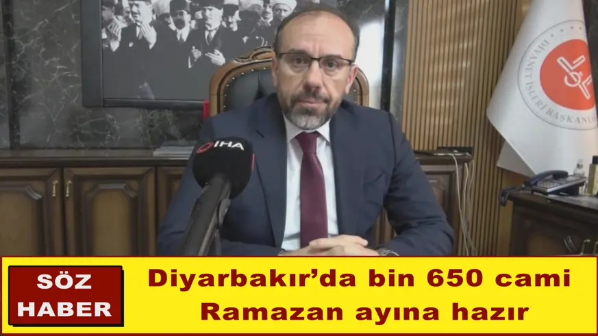 Diyarbakır’da bin 650 cami Ramazan ayına hazır