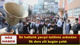 İlk ders zili bugün çaldı
