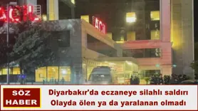 Diyarbakır'da eczaneye silahlı saldırı