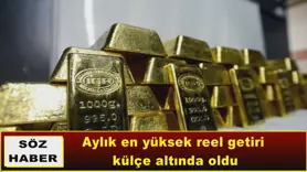 Aylık en yüksek reel getiri külçe altında oldu